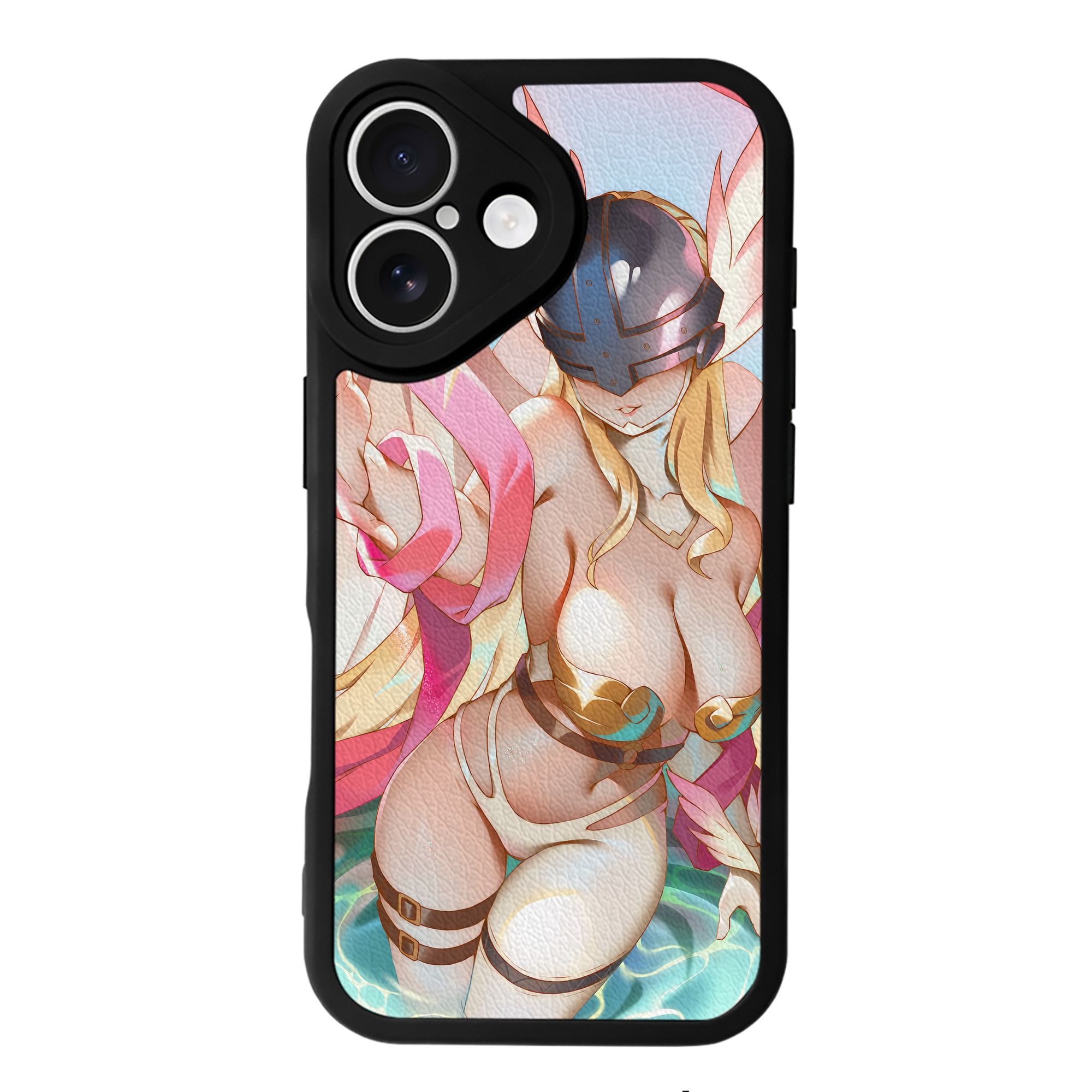 （画像用） Digimon デジタルモンスター/デジモン 【iPhone 16シリーズ対応】シリコンスマホケース（レザー調） 材質：シリコン